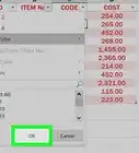 créer un tableau avec Excel