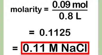 calculer la molarité