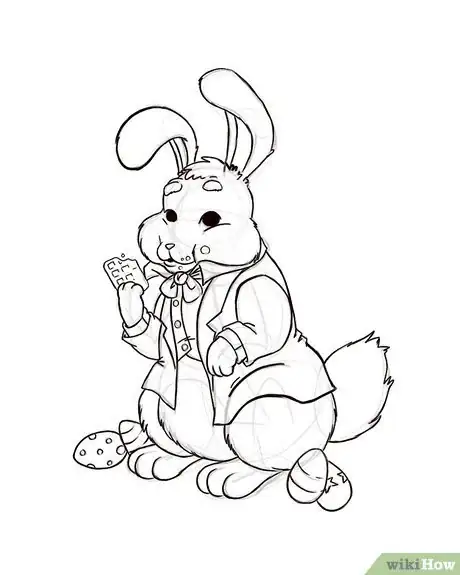 Image intitulée Draw the Easter Bunny Step 7