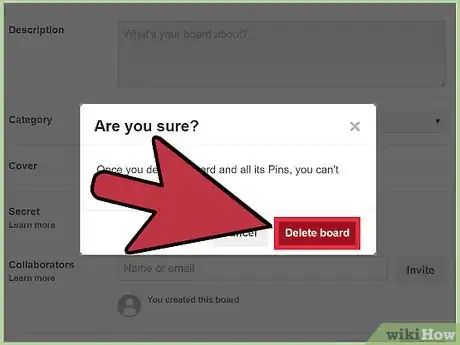 Image intitulée Delete a Board on Pinterest Step 20