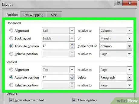 Image intitulée Anchor an Image in Word Step 6