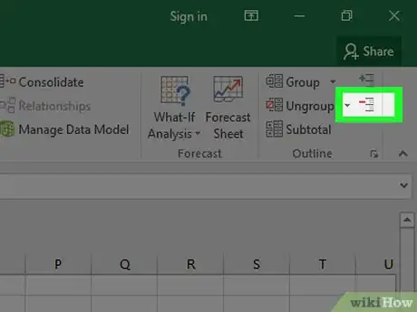 Image intitulée Collapse Columns in Excel Step 6