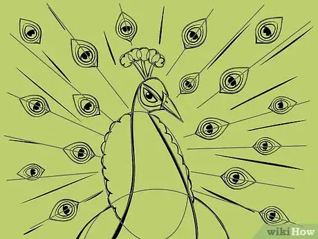 Image intitulée Draw an Exotic Peacock Step 11