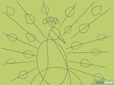 Image intitulée Draw an Exotic Peacock Step 10