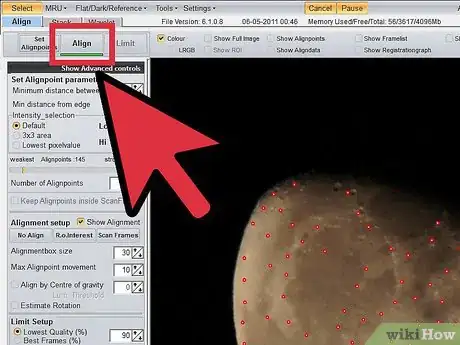 Image intitulée Align and Stack Multiple Moon Pictures with Ninox and Registax Step 9