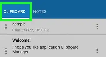 accéder au presse‐papiers sur un appareil Android