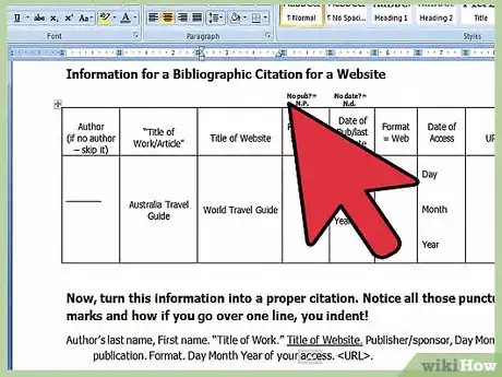 Image intitulée Add a Website to a Bibliography Step 3