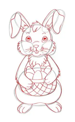 Image intitulée Draw the Easter Bunny Step 16