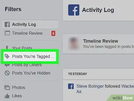 Image intitulée Untag Yourself on Facebook Step 11
