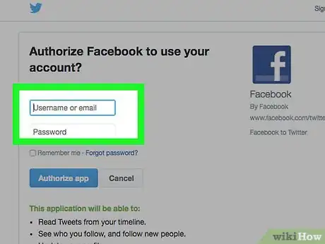 Image intitulée Link Facebook to Twitter Step 3