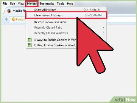 Image intitulée Clear Cookies and Cache in Firefox Step 2