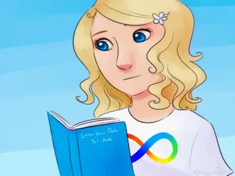 Image intitulée Autistic Woman Reading.png