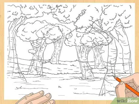 Image intitulée Draw a Forest Step 17