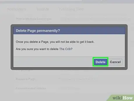 Image intitulée Delete a Facebook Fan Page Step 14