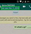 voir la dernière fois que quelqu'un était connecté sur WhatsApp
