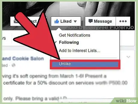 Image intitulée Unlike a Facebook Page Step 7