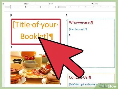 Image intitulée Make a Booklet in Word Step 2