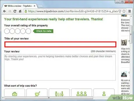 Image intitulée Write a Review on TripAdvisor Step 4