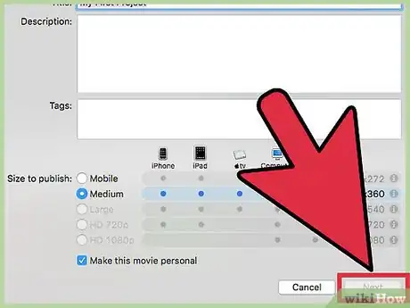 Image intitulée Export an iMovie Video in HD Step 12