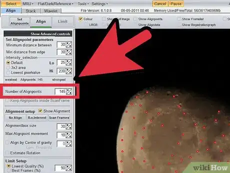 Image intitulée Align and Stack Multiple Moon Pictures with Ninox and Registax Step 8