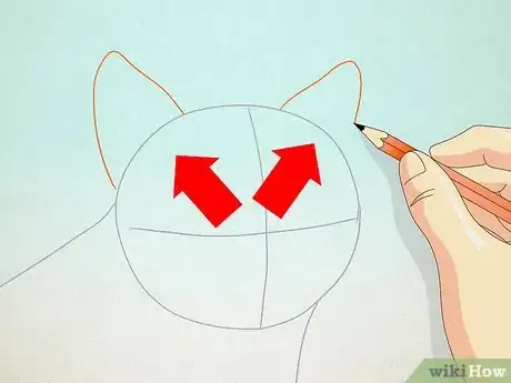 Image intitulée Draw a Cat Face Step 3