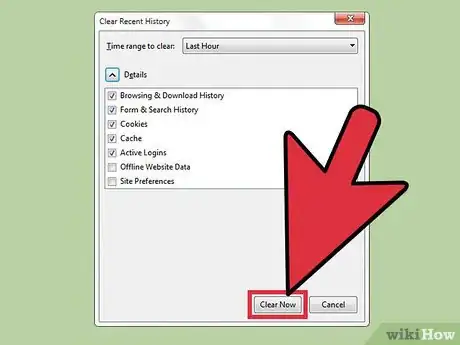 Image intitulée Clear Cookies and Cache in Firefox Step 6