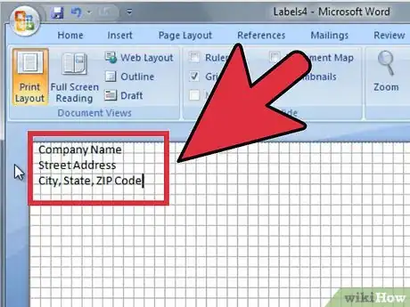 Image intitulée Create Labels in Microsoft Word Step 9