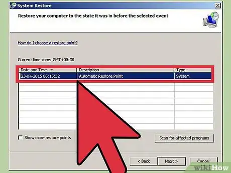 Image intitulée Use System Restore on Windows 7 Step 4
