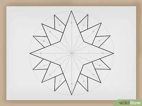 Image intitulée Draw a Compass Rose Step 10