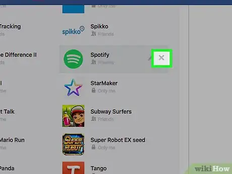 Image intitulée Remove Spotify from Facebook Step 23