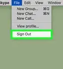 se déconnecter de Skype