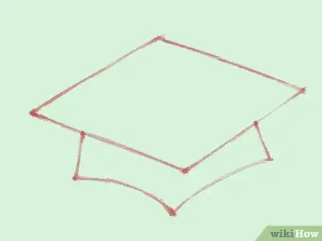 Image intitulée Draw a Graduation Cap Step 2