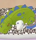 faire un gâteau en forme de dinosaure en 3D