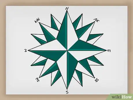 Image intitulée Draw a Compass Rose Step 12