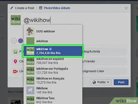 Image intitulée Tag a Page on Facebook Step 10