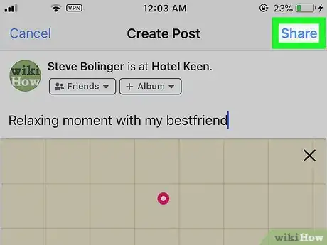 Image intitulée Check In on Facebook Step 7