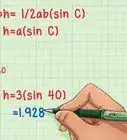 calculer la hauteur d'un triangle
