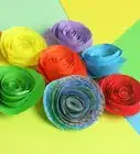 faire une rose arc‐en‐ciel