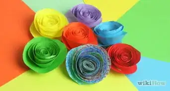 faire une rose arc‐en‐ciel