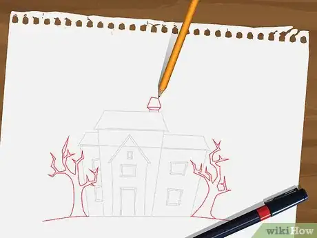 Image intitulée Draw a Haunted House Step 5