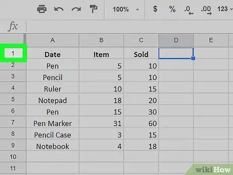 Image intitulée Make a Header on Google Sheets on PC or Mac Step 5
