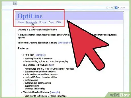 Image intitulée Install the Optifine Mod for Minecraft Step 1