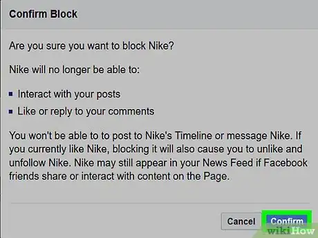 Image intitulée Block a Page on Facebook Step 12
