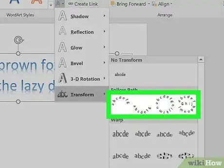 Image intitulée Bend Words in MS Word Step 8