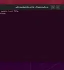 créer ou éditer un fichier texte dans un terminal sous Linux