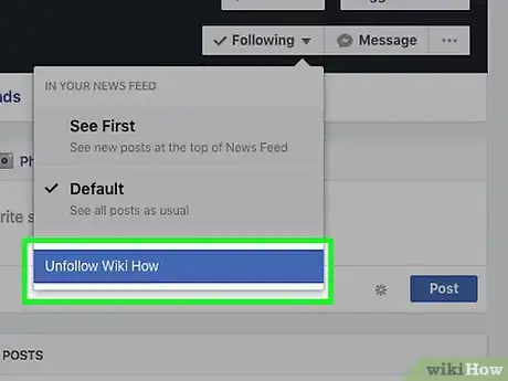 Image intitulée Unfollow Someone on Facebook Step 14