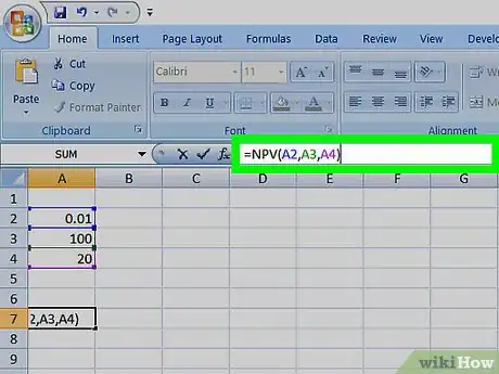 Image intitulée Calculate NPV in Excel Step 9