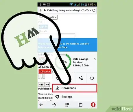 Image intitulée Download Videos from YouTube Using Opera Mini Web Browser (Mobile) Step 20