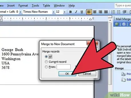 Image intitulée Mail Merge Address Labels Using Excel and Word Step 13