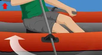 ramer sur un bateau pneumatique